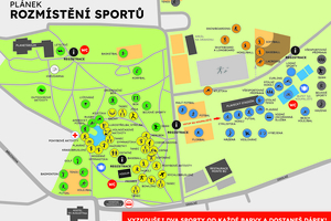 Mapa sportů 2025