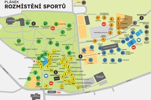 Mapa sportů 2026 Mapa sportů 2026