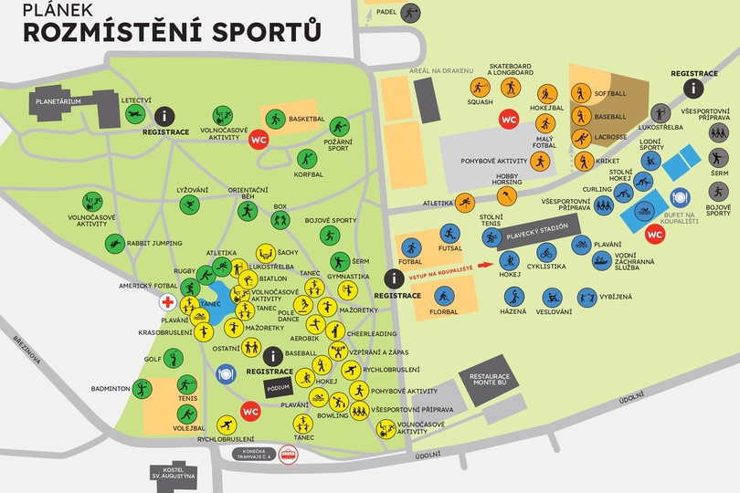 Mapa sportů 2026