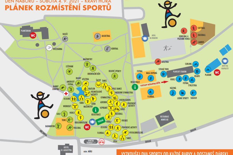 Mapa sportů 2021